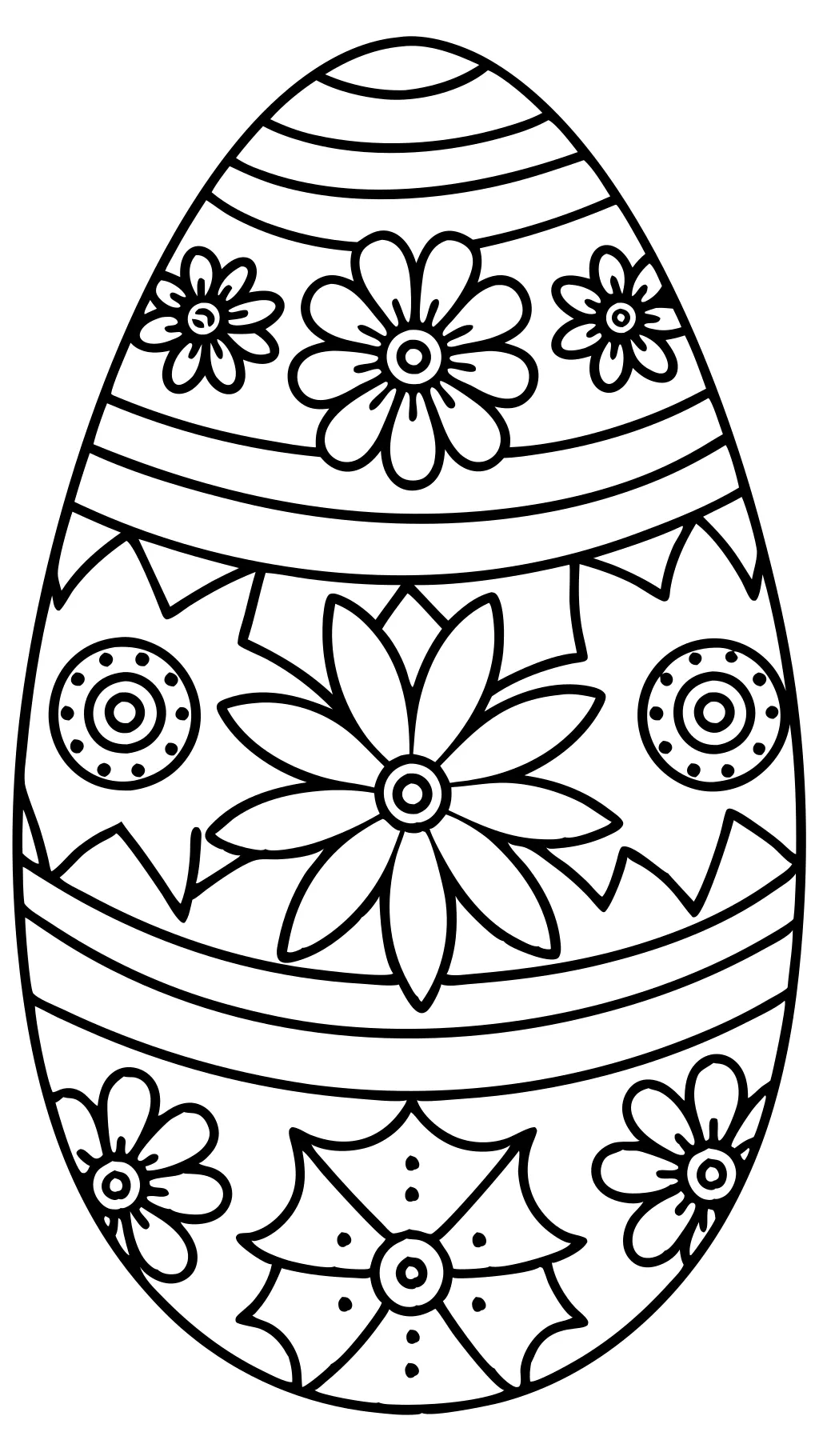 easter egg coloring pages pdf